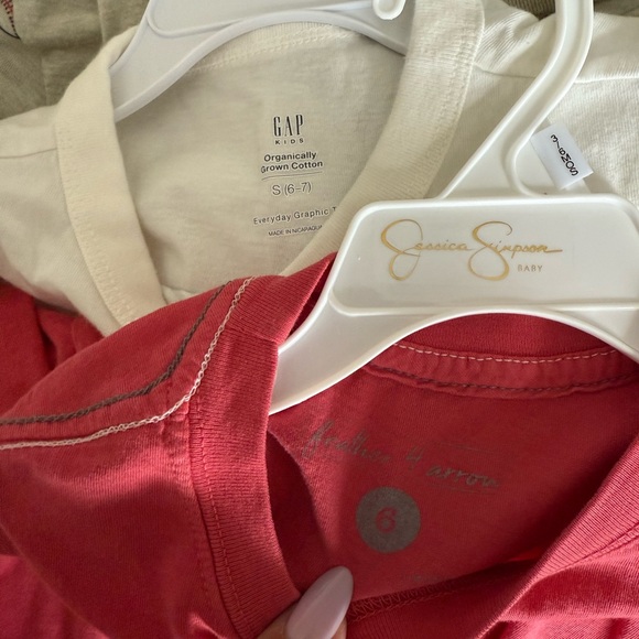 Graphic Tees and Hoodie Set - Green, Yellow, Red, White - Picture 10 of 11